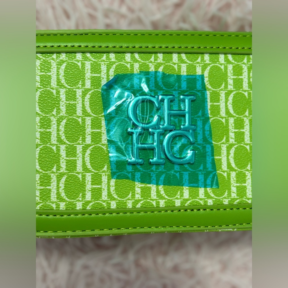 Brand New Carolina Herrera Lime Green Crossbody Bag - Picture 9 of 11